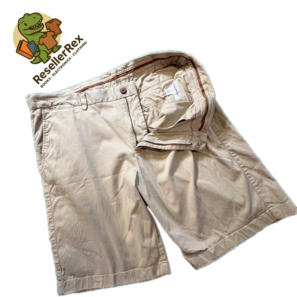 Tommy Bahama Men's Khaki Chino Shorts Size 40 Flat Front Casual Beach‎ Vacation